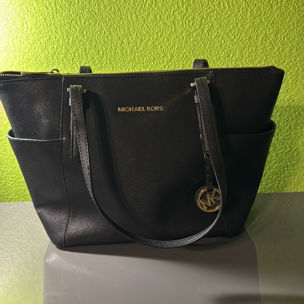 Michael Kors Black Leather Bag